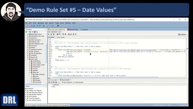 Oracle Data Validation Examples: Numeric and Date Fields смотреть онлайн