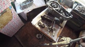 Сборка КПП и картеров Иж Юпитер 5 переходка