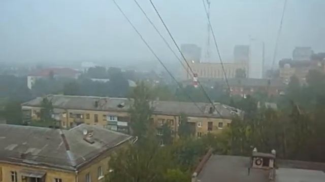 Дым над городом Серпухов от горящих торфяников смотреть онлайн