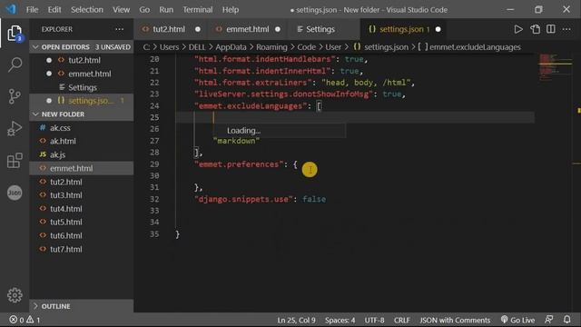 How to use emmet abbraviation in vs code| visual studio code-2021 [Technology the killer] смотреть онлайн