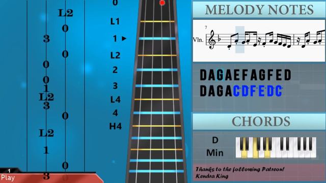 How to play Night of Nights (Touhou) by beatMARIO on Violin (Tutorial) смотреть онлайн