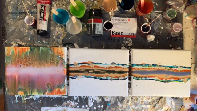 Acrylic pouring|Cell Activator test w/ Amsterdam PM смотреть онлайн