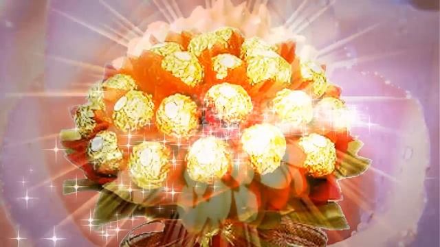 Цветы из конфет Букет из конфет. смотреть онлайн