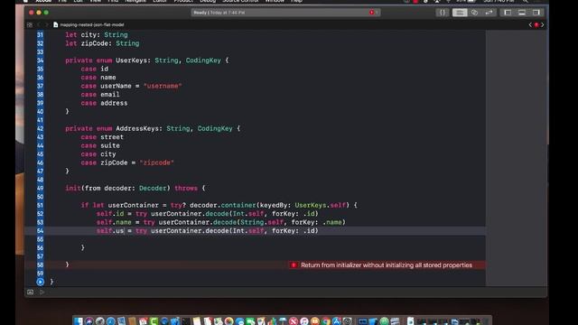Mapping Nested JSON to Flat Models in Swift смотреть онлайн