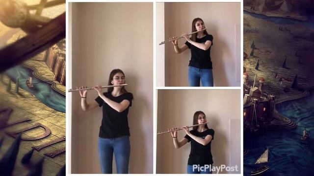 Game of thrones - main theme by Elusaveta Surta Flute cover смотреть онлайн