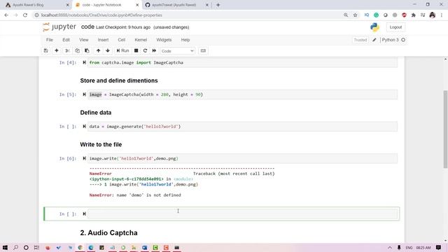 Create your own Image & Audio Captcha | Python Project | Easy Tutorial смотреть онлайн