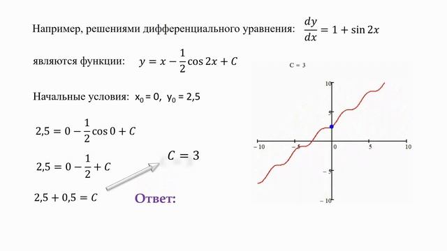 Задача Коши для дифференциальных уравнений смотреть онлайн