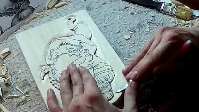 Резьба по дереву. Ключница. Carving. The housekeeper. смотреть онлайн