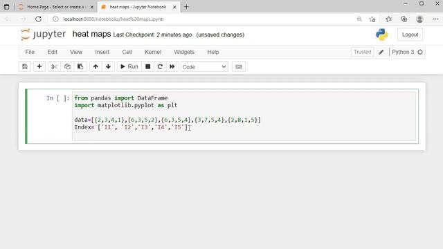 Heat maps python in jupyter notebook смотреть онлайн