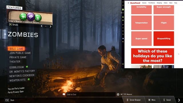 BO3 Chaos Mod & Buzzfeed Quizzes смотреть онлайн