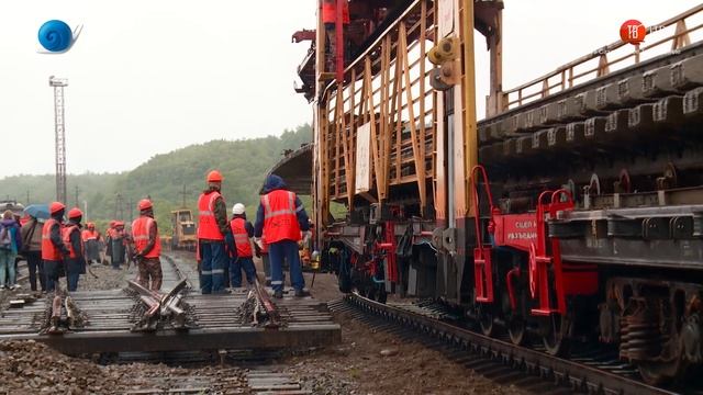 11.06.2019 Железную дорогу перекладывают на перегоне Взморье Советское смотреть онлайн