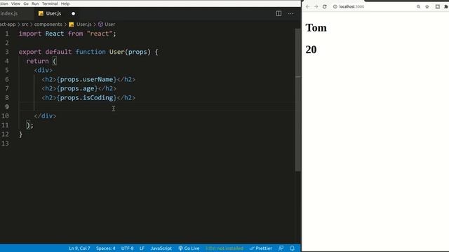 Props and PropTypes in react || React tutorial series смотреть онлайн
