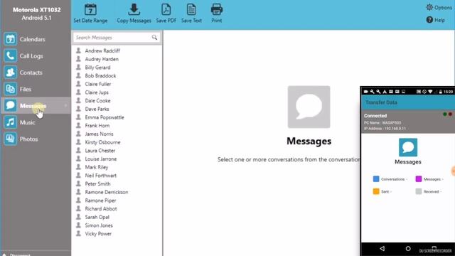 How to Transfer SMS from Android to PC. Export Text Messages From Android as a PDF смотреть онлайн