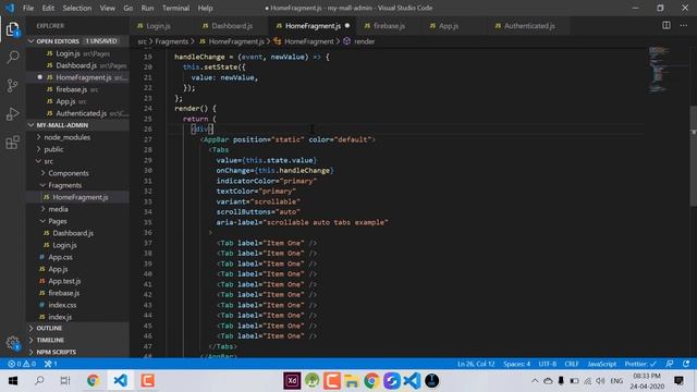 Category Tabs React js | (Part - 5) Ecommerce Admin Panel | Hindi Tutorial 2020 смотреть онлайн