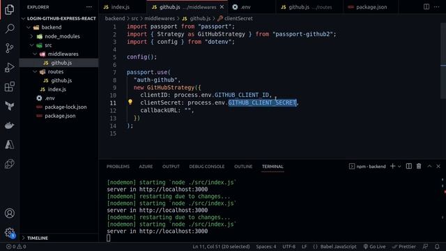 Autenticación con GitHub y React JS | Passport JS смотреть онлайн