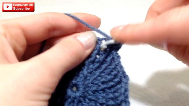 ☆Теплая зимняя шапка, вязание крючком для начинающих, winter hat, warm hat, crochet. смотреть онлайн