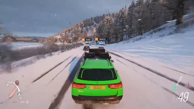 Forza Horizon 4 Mercedes-Benz E 350 d (on winter) OFF-ROAD смотреть онлайн