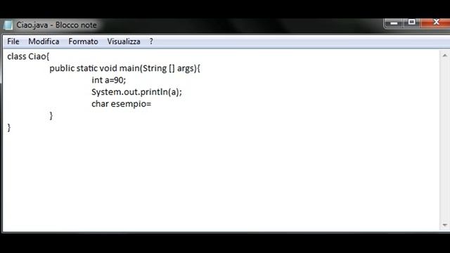 java 3 - variabili int e char смотреть онлайн