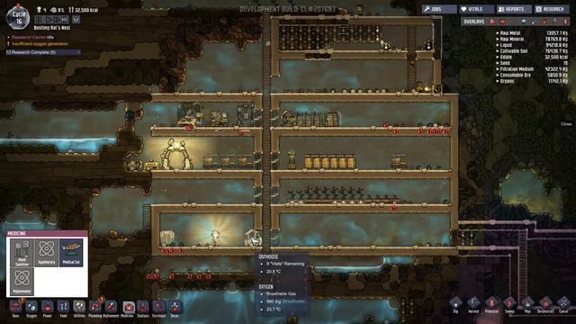Oxygen Not Included! Ep. 3 - Self Sustaining Food and Decontamination Rooms! смотреть онлайн