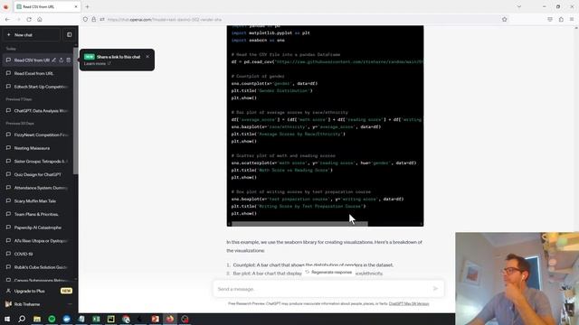 Objective #2: ChatGPT for Data Analysis with Python смотреть онлайн