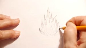 Как нарисовать ОГОНЬ. Техника рисования огня.