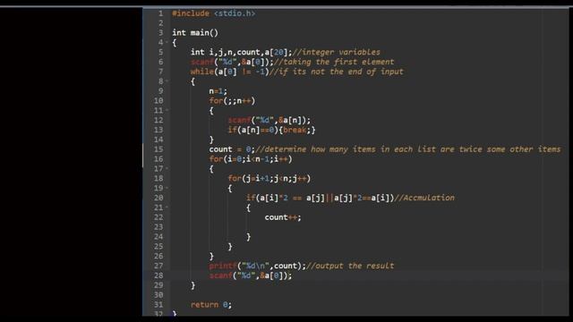 how to input Multiple test cases(finding doubles in an array) смотреть онлайн