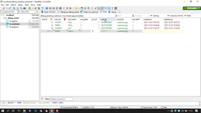 Belajar Database MySQL Pemula | 12. Null dan Not Null смотреть онлайн