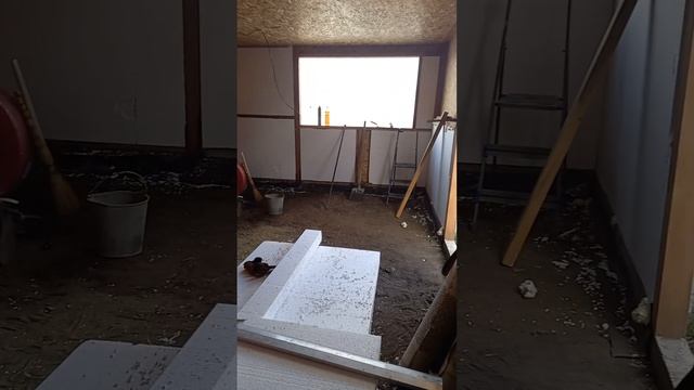 Утепление пенопластом спустя 7лет. Каркасный дом. смотреть онлайн