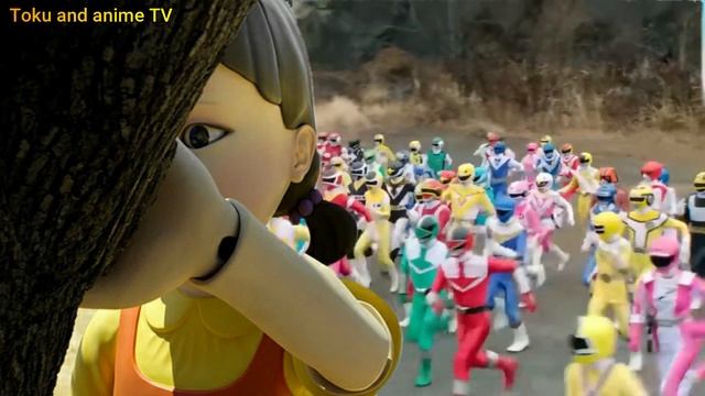 Squid Game play on Super sentai X Kamen rider смотреть онлайн