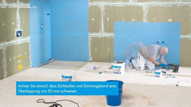 Bad Ausbauen: Abdichten