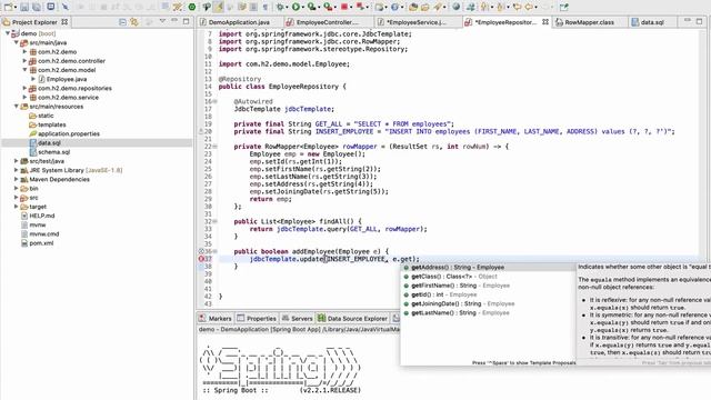 Spring Boot | Tutorial 14 : JDBCTemplate and H2 Database Part 3 смотреть онлайн