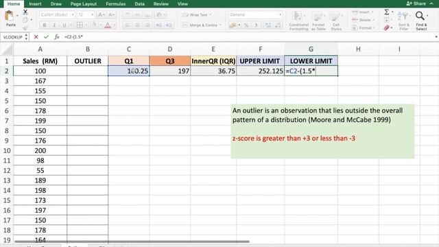 Using Microsoft Excel to Determine Outliers смотреть онлайн