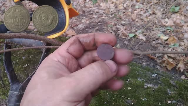 Коп 2020. Старый лес 6. Штык нож Маузер 98к. Россыпь в корнях. ACE250(MD6250)