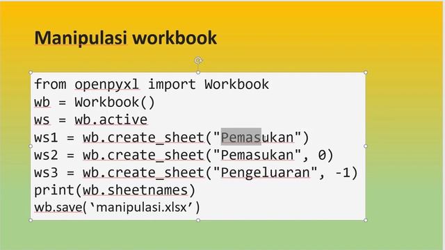 Olah Data Excel Menggunakan Python (Openpyxl) смотреть онлайн