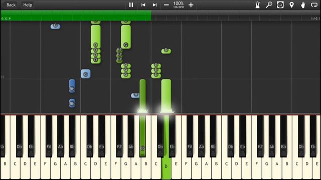 Castlevania II: Simon's Quest - The Silence of Daylight on Piano (Synthesia) смотреть онлайн