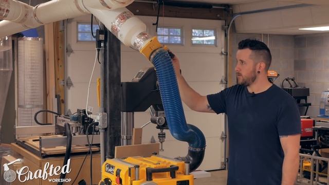 Woodworking Dust Collection System w/ iVac & Clearvue CV1800 смотреть онлайн