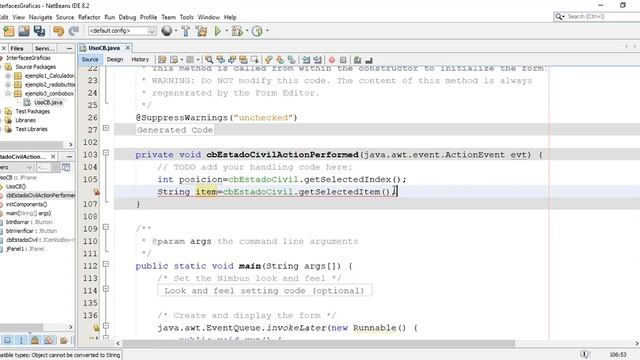 Interfaz Gráfica (6) - Java - Ejemplo ComboBox смотреть онлайн
