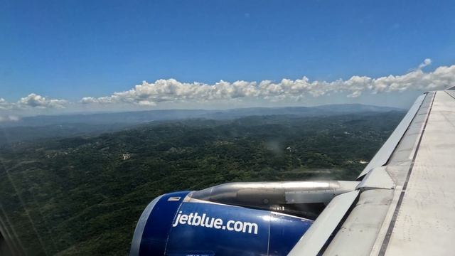 Taking off from Newark Liberty and landing at Montego Bay Jamaica [4k] смотреть онлайн