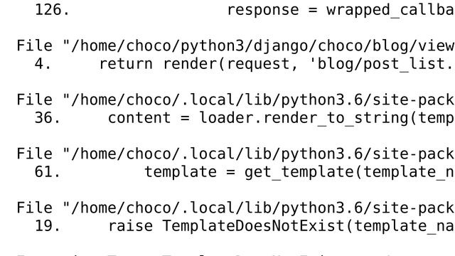 Django: TemplateDoesNotExist Error смотреть онлайн