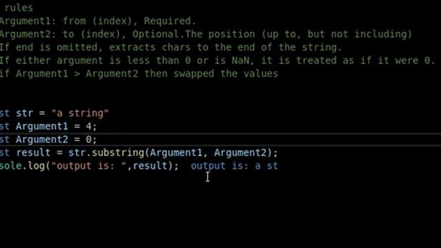 substring in javascript смотреть онлайн