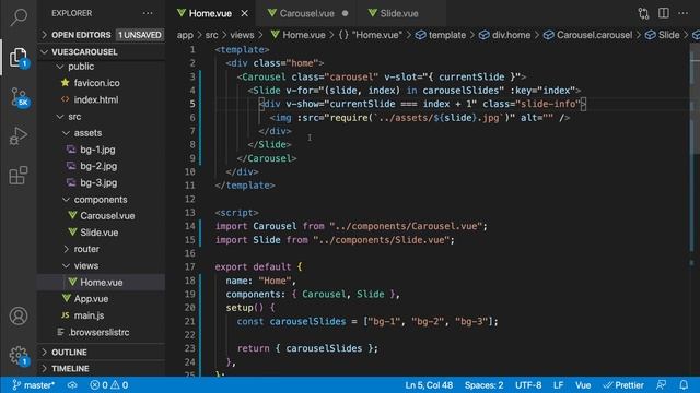Build a Dynamic & Reusable Carousel/Slider Component Using Vue 3 & Composition API смотреть онлайн