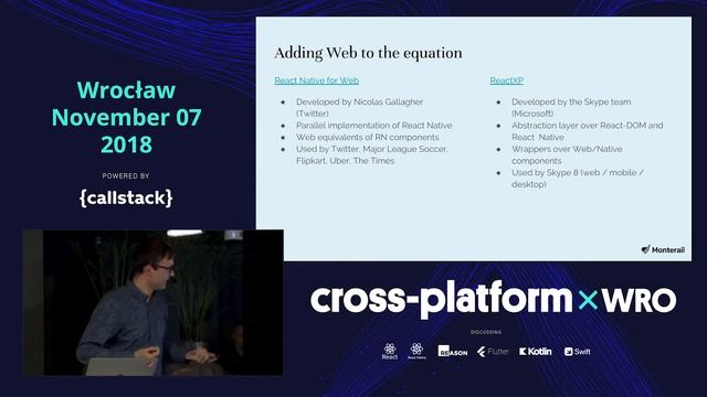 Adding Web to the Cross-Platform Equation - ReactXP and React Native for Web @ Cross-platformxWRO # смотреть онлайн