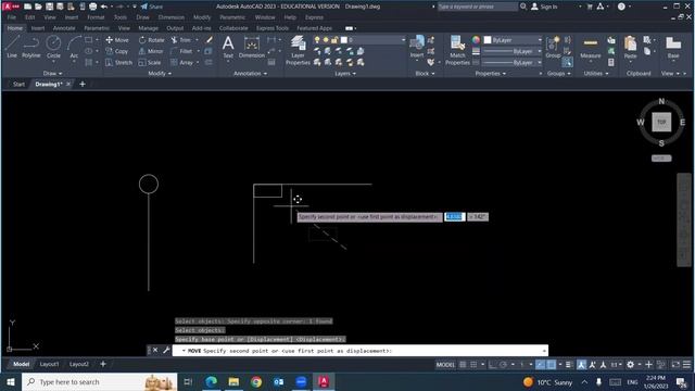 3- AutoCAD commands HATCH, MOVE, COPY, CHAMFER, and FILLET смотреть онлайн