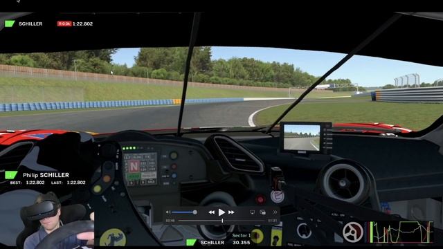 GUIDE - Ferrari Fixed 1:22.6 LAP @ Oschersleben (Ferrari 488 GT3 EVO) (iRacing VR)
