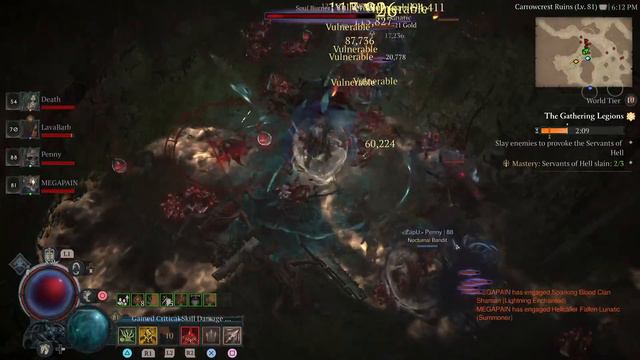 Diablo 4 new season new bone spear necromancer pvp, nightmare dungeons ,GP. смотреть онлайн