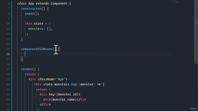 03 React Basics - 022 Monsters Rolodex Lifecycle Method componentDidMount смотреть онлайн