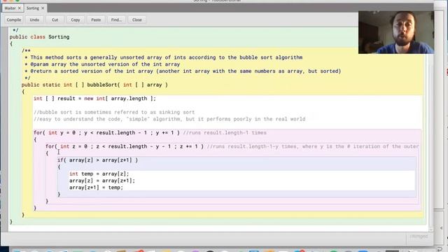 Java Programming: Lesson 39 - Bubble Sort смотреть онлайн