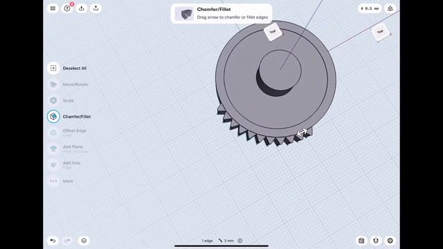 Designing A Gear (in Shapr3d) For 3d Print