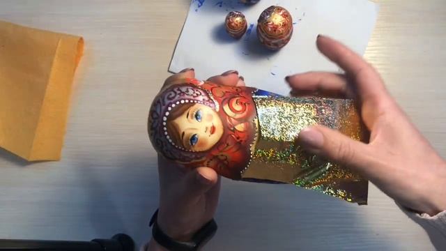 Роспись объемной матрешки: урок 3 смотреть онлайн