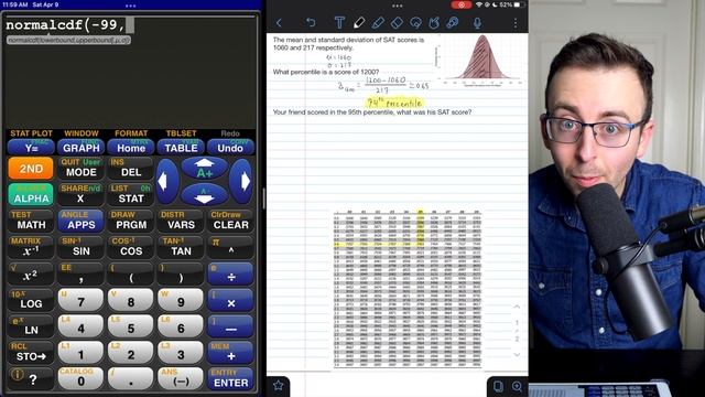 Find Percentile with Mean and Standard Deviation (Normal Curves) | Statistics смотреть онлайн